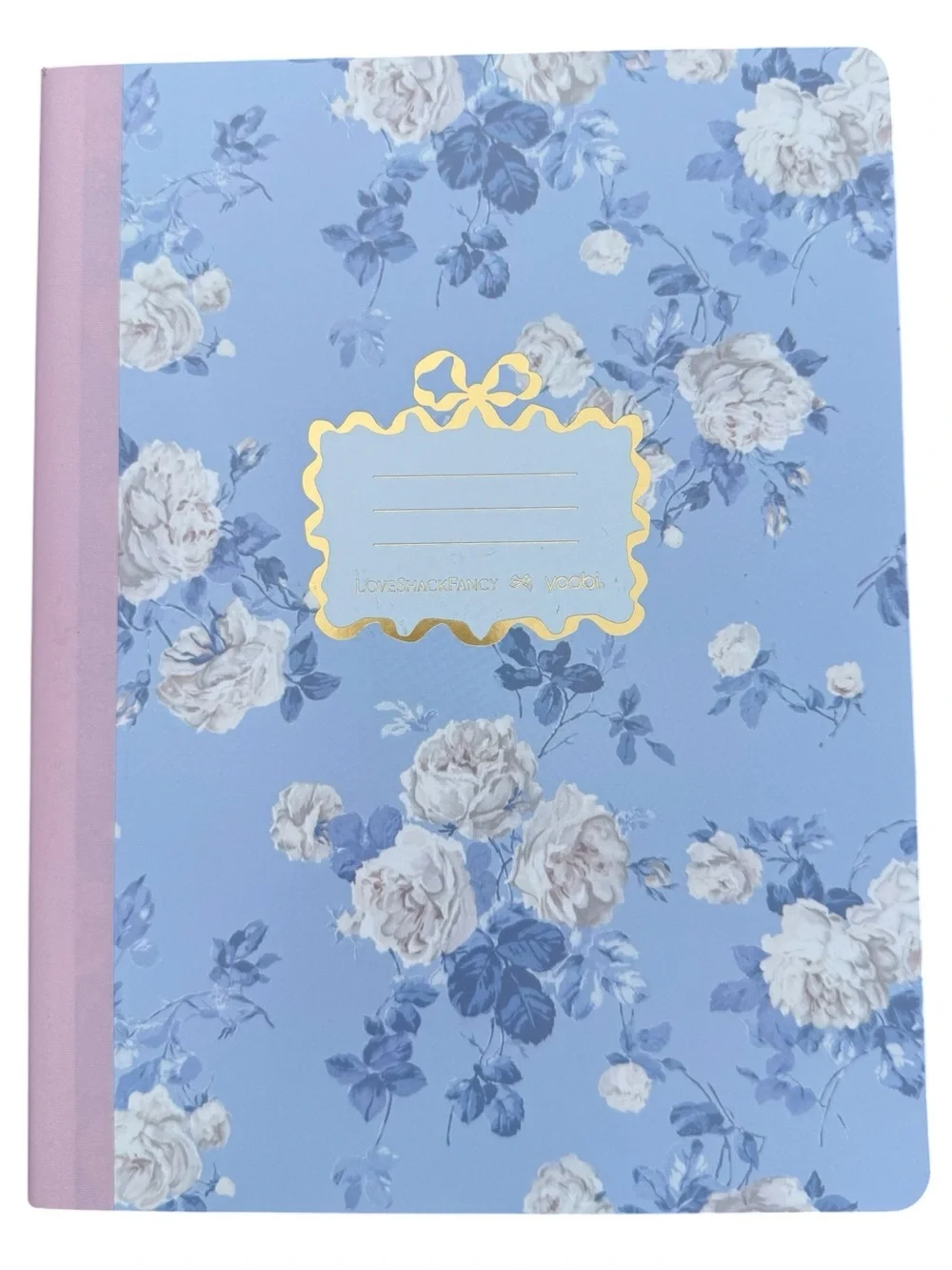 Loveshackfancy Floral Blue Spiral Notebook & Matching Composition notebook Set